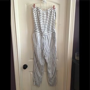 Striped jumpsuit! Forever 21
